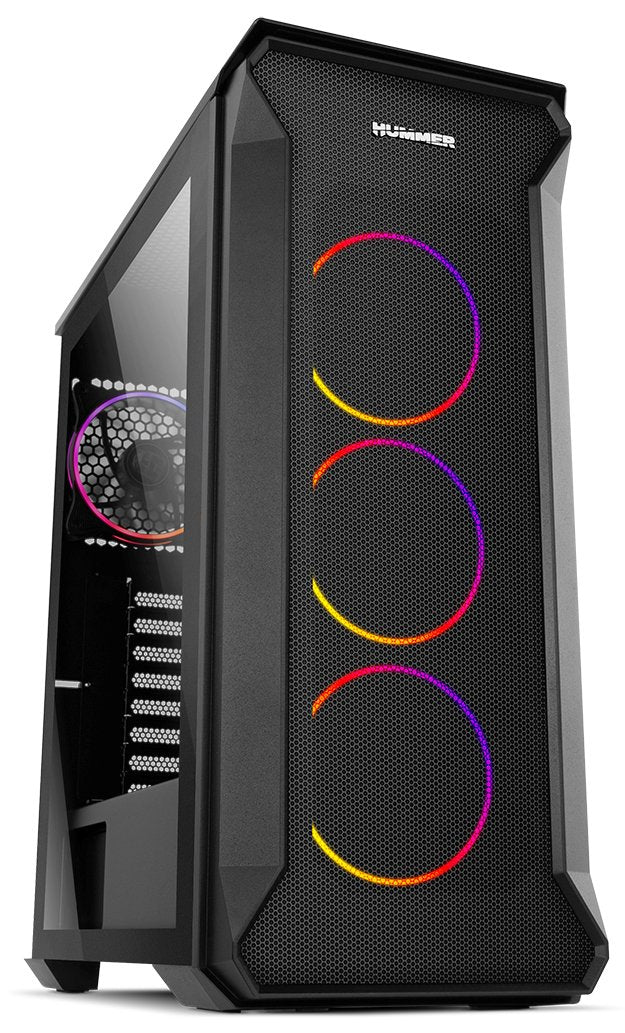Nox PC Case ATX Hummer Quantum 1XUSB3.0 2XUSB2.0 Black ARGB