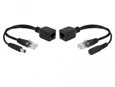 Delock Passives PoE Adapter Set RJ45 DC 5,5 X 2,1MM — image 1