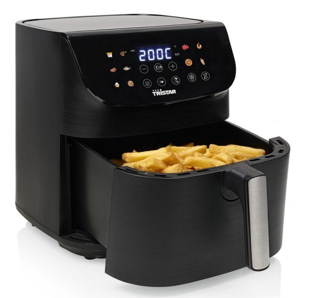 Tristar FR-9073 Digital Airfryer, 9 L, Digital LED Touchscreen, 1800W, Black