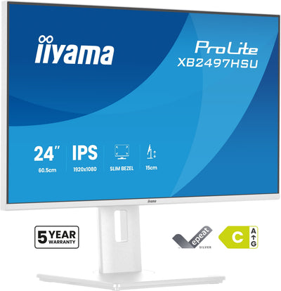 Iiyama 60.5CM 24 XB2497HSU-W1 16:10 HDMI + DP + 2x USB-C — image 1