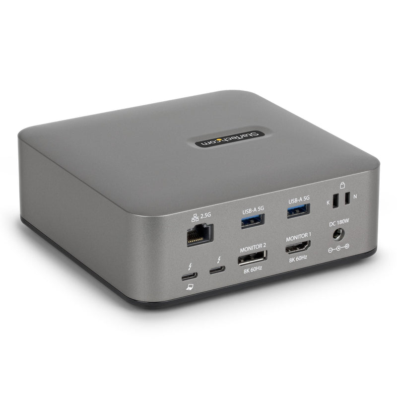 StarTech.com 215UE-TB5USB4DOCK Base Laptop And Replicador Ports Alámbrico Thunderbolt 5 Grey