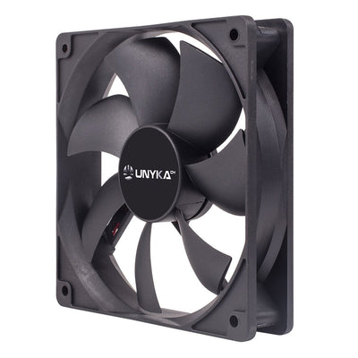 Unykach Fan 12CM Black Includes P4 With Control Temperatura — image 1