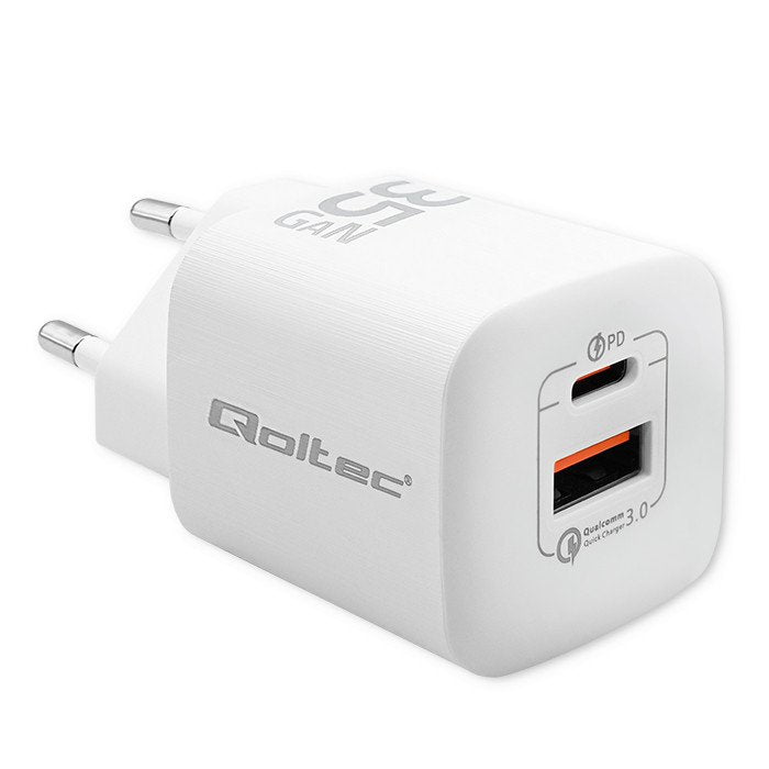 Qoltec 50763 Charger Dispositivo Mobile Phone Laptop Console Juegos Laptop Battery Laptop Smartphone, Watch Sm