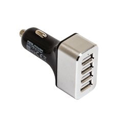 Realpower 176636 Charger Dispositivo Mobile Phone Auto Black Silver — image 1
