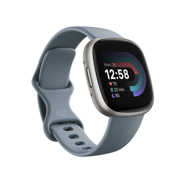 Fitbit Smartwatch Versa 4 Waterfall Blue/Platinum
