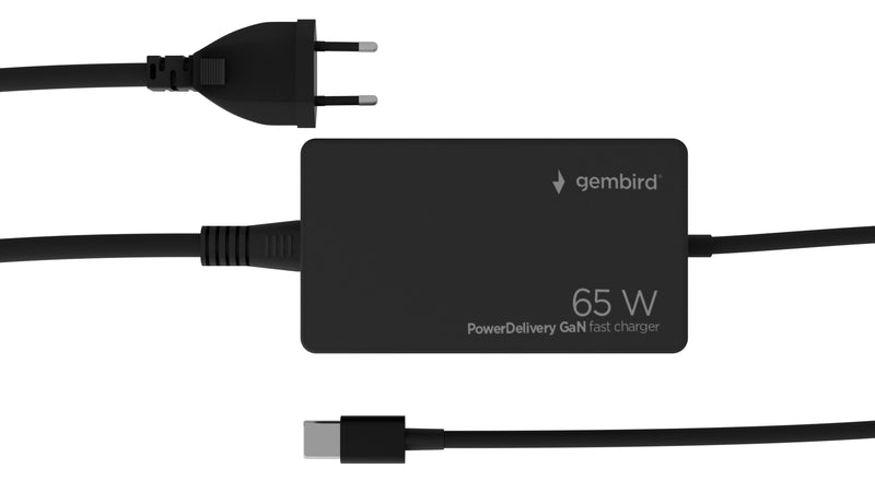 Gembird NPA-AC-PDQC65-01 Charger Dispositivo Mobile Phone Universal Black Power Alterna Charging Fast Indoor