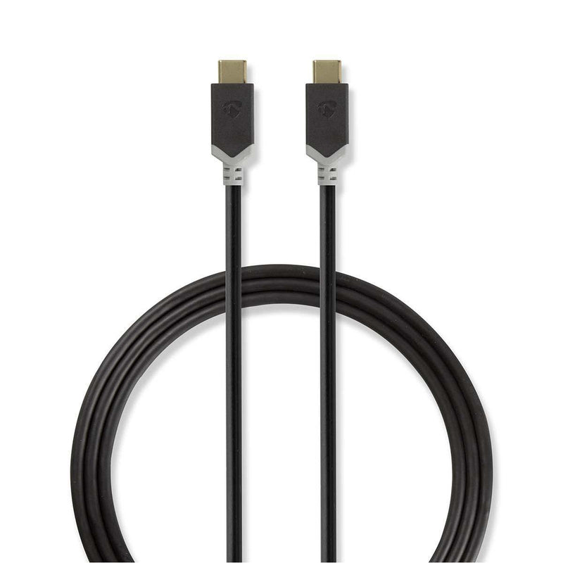 Nedis USB Cable USB 3.2 Gen 1 Usb-c™ Connector Male Usb-c™ Connector Male 4K@60HZ 5Gbps Vernickelt 1.00M Round
