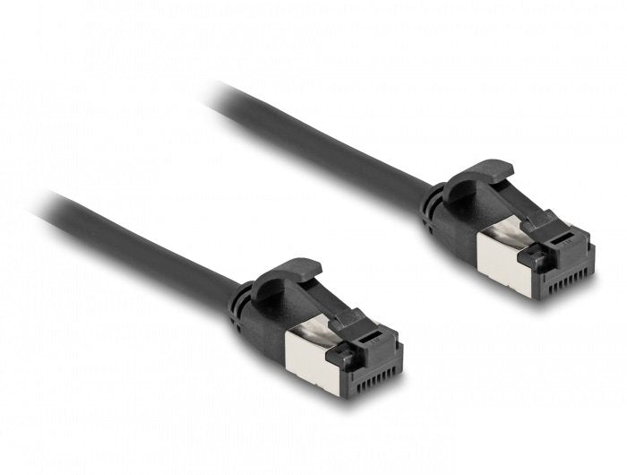 Delock RJ45 Cable Male a Male CAT.8.1 Flexibel 0,5M Negro