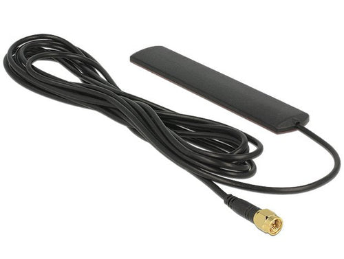 Delock Antenna LTE Sma 3 dBi Omnidirectional Fixed Black Assembly Adhesive — image 1