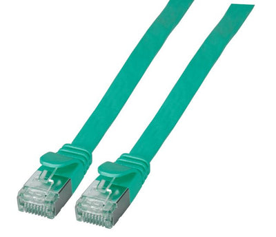 Cable Efb RJ45 Flach Network U FTP, CAT.6A, Pvc, 0.5M, Green — image 1
