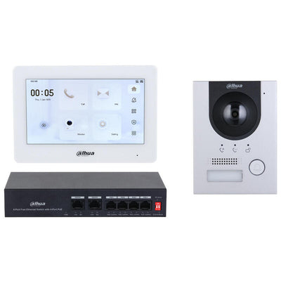 Dahua KTP04-S2(S) Kit Video Doorbell IP Outdoor Surface + Monitor Indoor — image 1
