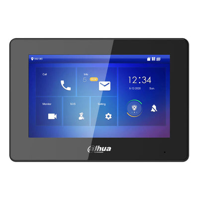 Dahua VTH5421HB Monitor Indoor 7 Surface Video Doorbell IP Screen Touchscreen PoE SD 6E 1S Alarm Black — image 1