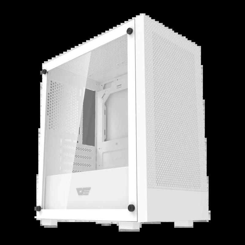 Darkflash M305 Mesh Glass Tempered Micro-atx 195×387×325MM White PC Case