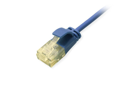 Equip Network Cable CAT.6A Slim U UTP 2x RJ45 3.00M Blue Lszh — image 1