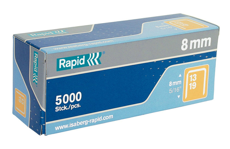 Rapid Staples Finas Nº13 13/8 Galvanizadas - Box Of 5000-