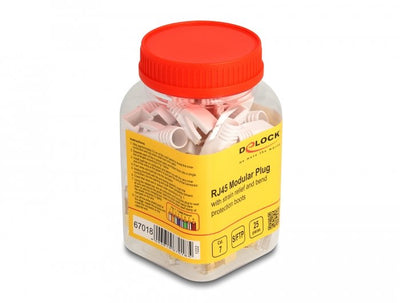 Delock 67018 Connector Modular RJ45 With Cases Protection CAT.7 - 25 Units — image 1