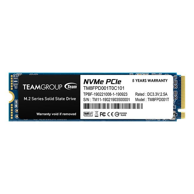 Drive SSD Teamgroup MP33 Pro 1TB PCIE GEN3 X4 NVMe M.2 2100/1700MB/S