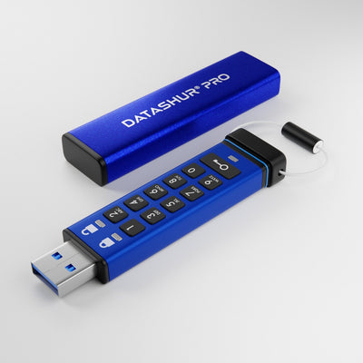 Istorage USB Flash Drive Datashur Pro Blue Black 8GB — image 1