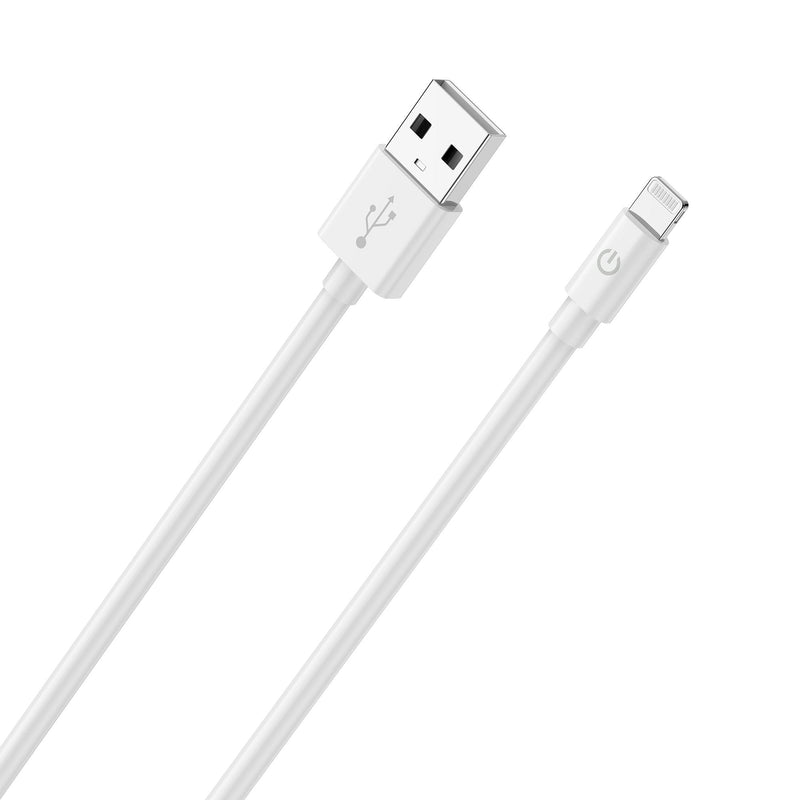 Realpower Cable Charging/Datos Lightning 2M White Certificado Mfi