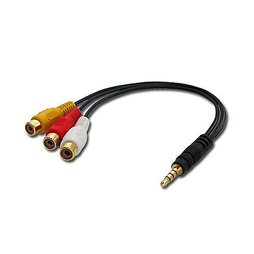 Lindy 35539 Cable 0,25M 3,5MM 3 X Rca Black