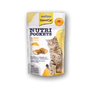 Gimcat Nutri Pockets Queso - Snack Crujiente Gatos, With Relleno Cremoso And Ingredientes Funcionales - 1 Bag  — image 1