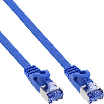 Inline Network Cable Flat , U/FTP, CAT.6A, Blue 3M — image 1