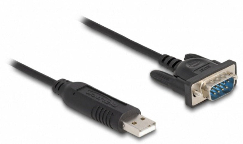Delock 66461 USB Cable 2.0A RS-232 With Housing Connector Serial Compacta 50CM Ftdi