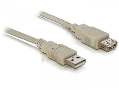 Delock Cable USB 2.0 Extension 3M Beige — image 1