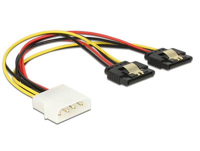 Delock Cable Power Molex Male - 2 X SATA Female 20CM — image 1