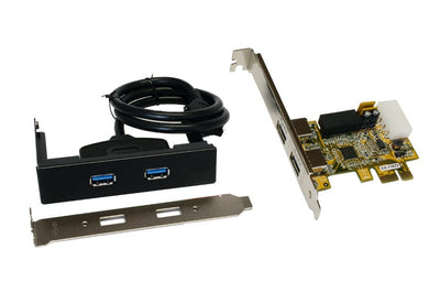Card Pci- And USB 3.0 2XEXT. + 2XINT.P. Chipset Renesas, Stand Perfil Low — image 1
