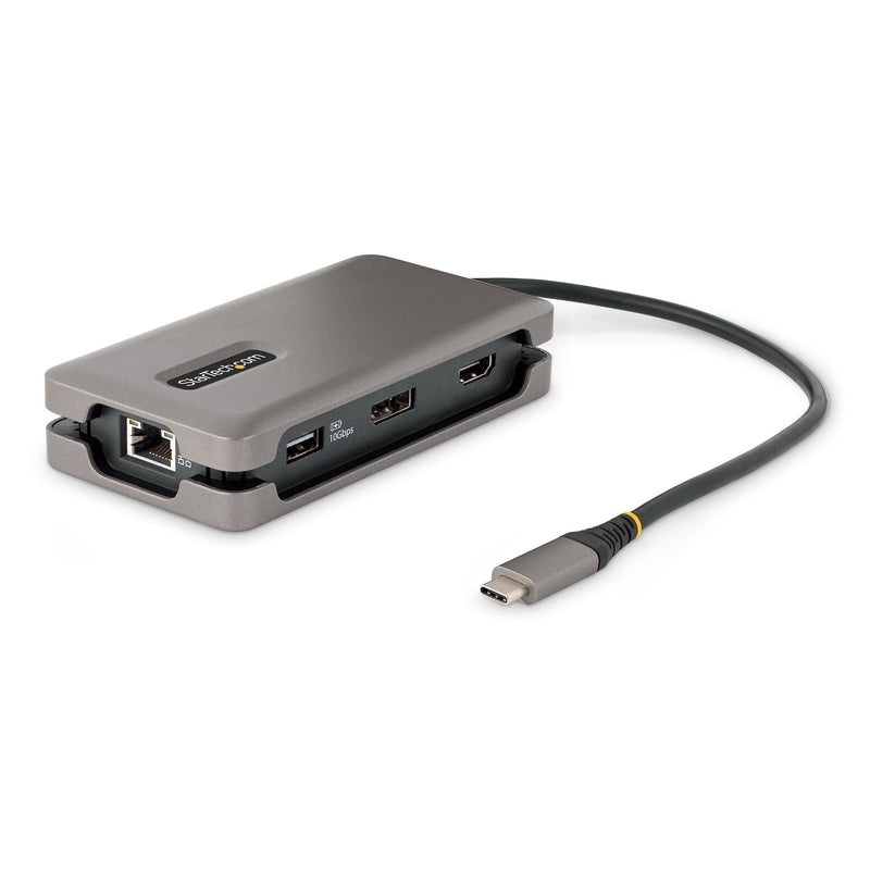 StarTech.com Adapter Multipuertos USB-C HDMI DP Hub USB 3 Ports Estación Connection USB-C HDMI DP 1GBE 16 Watt