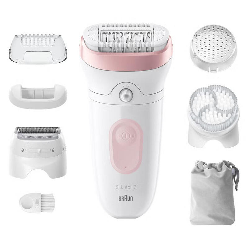 Braun Epilator Silk Épil 7 SE7-060 White Pink