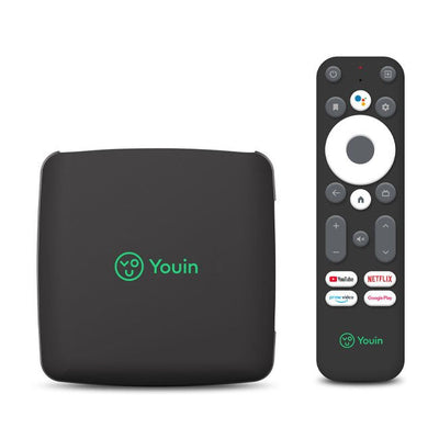 Youin Receptor You-box T2 Android TV 12.0 With Sintonizador Tdt DV-T2 Hevc Chromecast Google Assistant 2GB RAM — image 1