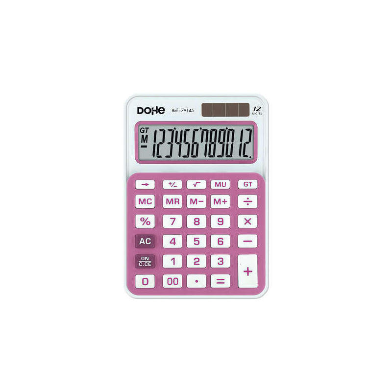 Dohe Calculator Electronica 12 Digitos - Funciones Raiz Cuadrada And Mark Up - 4 Keys Memory - Power