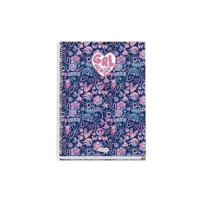 Dohe Girl Power Notebook Espiral Metalica - Formato A4 - 100 Hojas Offset 90G - 5X5MM - Microperforadas - Band — image 1