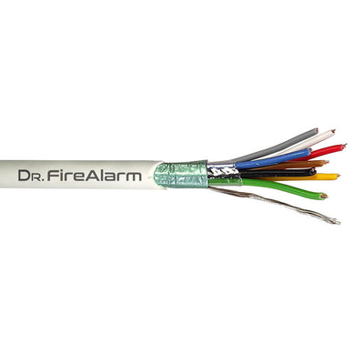 Drfirealarm ALARM08-LSZH Roll 100M Cable Hose White Flexible 8 Hilos Apantallado Lszh (8X0,22) Cpr — image 1
