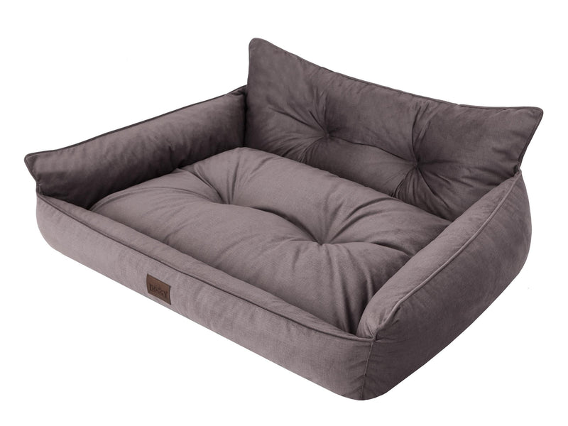 Hano Dog & Cat Bed with Removable Cover – Brown, XXXL