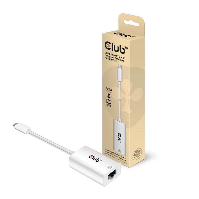 Adapter CLUB3D USB 3.2 Type-c RJ-45 Gigabit LAN M / F Retail