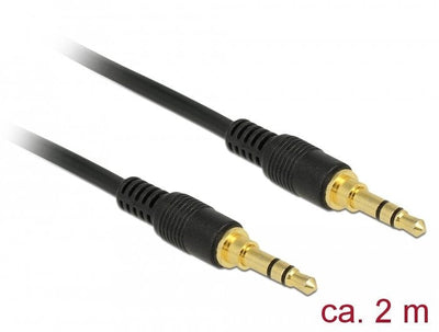 Delock 85549 Cable Audio 2M 3,5MM Black — image 1