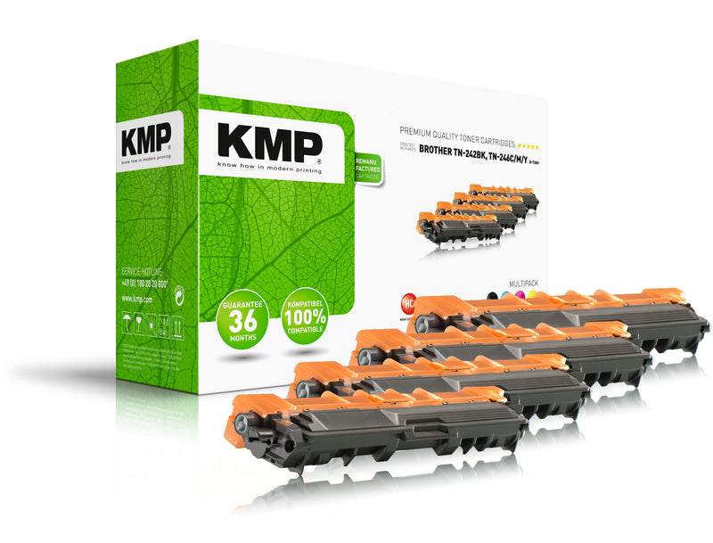 Kmp Toner Compatible Brother TN-242BK C M And Multipack B-T58V Remanufactured
