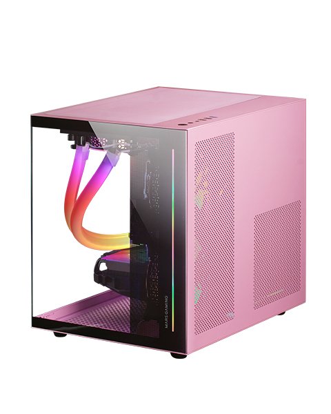 Mars Gaming Box Gaming Minitorre Mc-view Pink