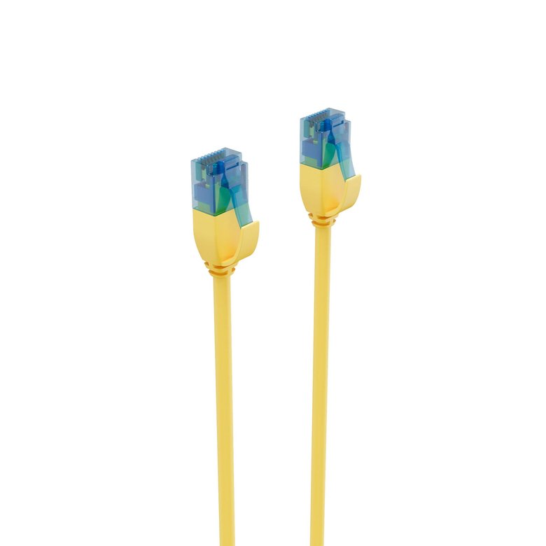 Shiverpeaks Network Cable Network Cable CAT.6 U/UTP Slim Yellow 1M