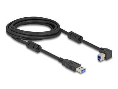 Delock USB 5Gbps Cable Type a Connector Male a Type B Connector Male 90° Izquierda Angulado 3M — image 1