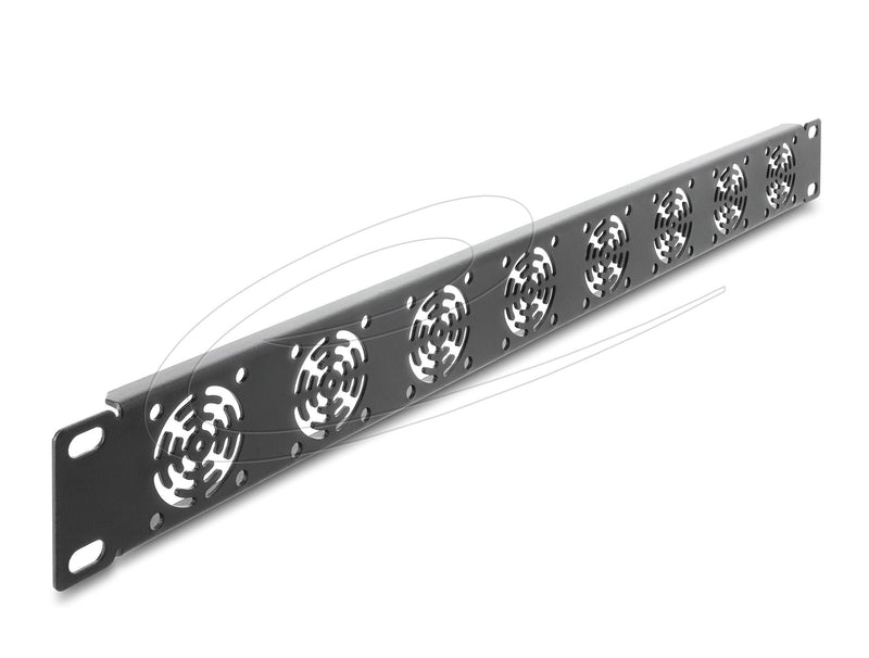 Panel Rack 19 And 1U 8 Fans 40 X 40MM, Grey Oscuro
