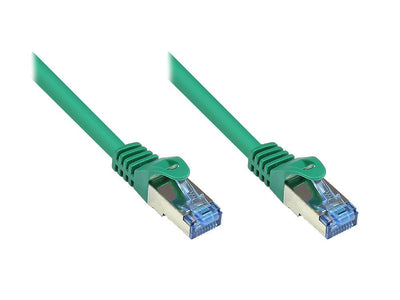 Goodconnections Network Cable With Protector Pestaña, CAT.6A, S FTP, Pimf, Libre Halógenos, 500MHZ, Green 20M, — image 1