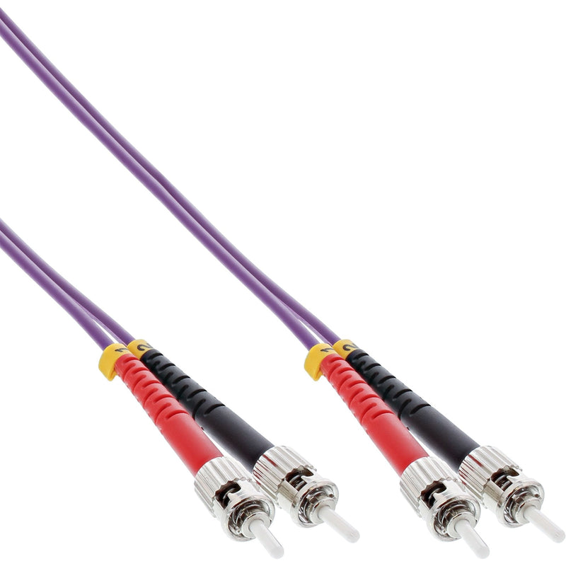 Inline Cable Duplex Fibre Optic St/St 50/125?M OM4 15M