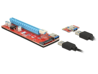 Delock 41423 Card Pci Express X1 X16 With USB Cable 60CM — image 1