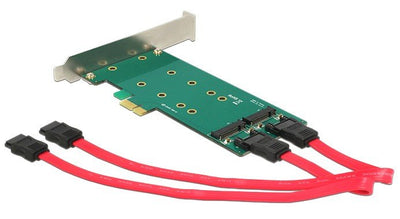 Delock Card PCIE X1 2 X M.2 Key B Low Profile — image 1