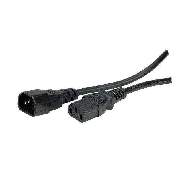 Value Apparate-cable Connection IEC 320 C14 - C13 Black 0,5M