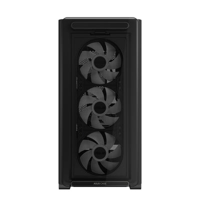 ASUS PC Case A23 Plus Miditower Case Product Features Transparent Panel microATX Miniitx Colour Black A23PLUST — image 1